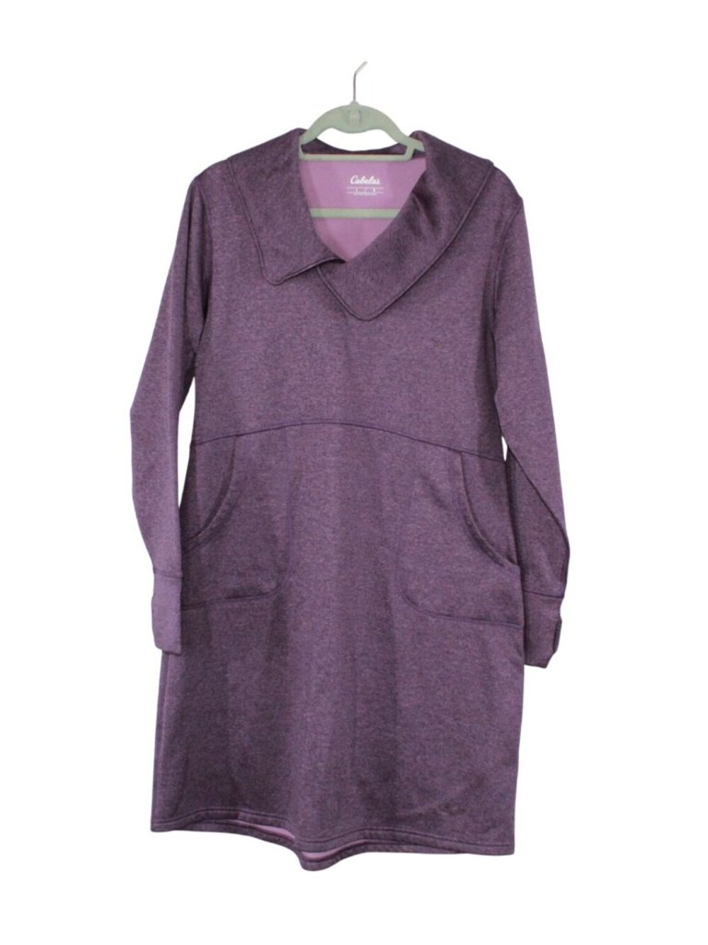 Cabela's Triune Fleece Line Upf 30+ Sport Activewear Tunic Dress Purple Large